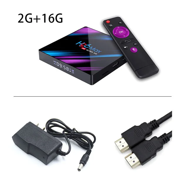 H96 MAX Smart tv Box Android 9,0 4 Гб ОЗУ 32 ГБ/64 Гб ПЗУ Rockchip RK3318 4K USB3.0 H.265 Google Play IP tv телеприставка PK tx3 mini - Цвет: 2G 16G