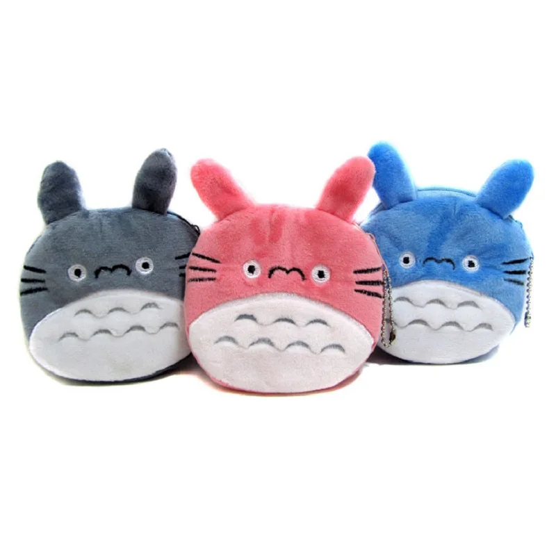 10 шт./лот Totoro плюшевая игрушка Purpse мягкий подарок брелок кукла кошелек игрушки