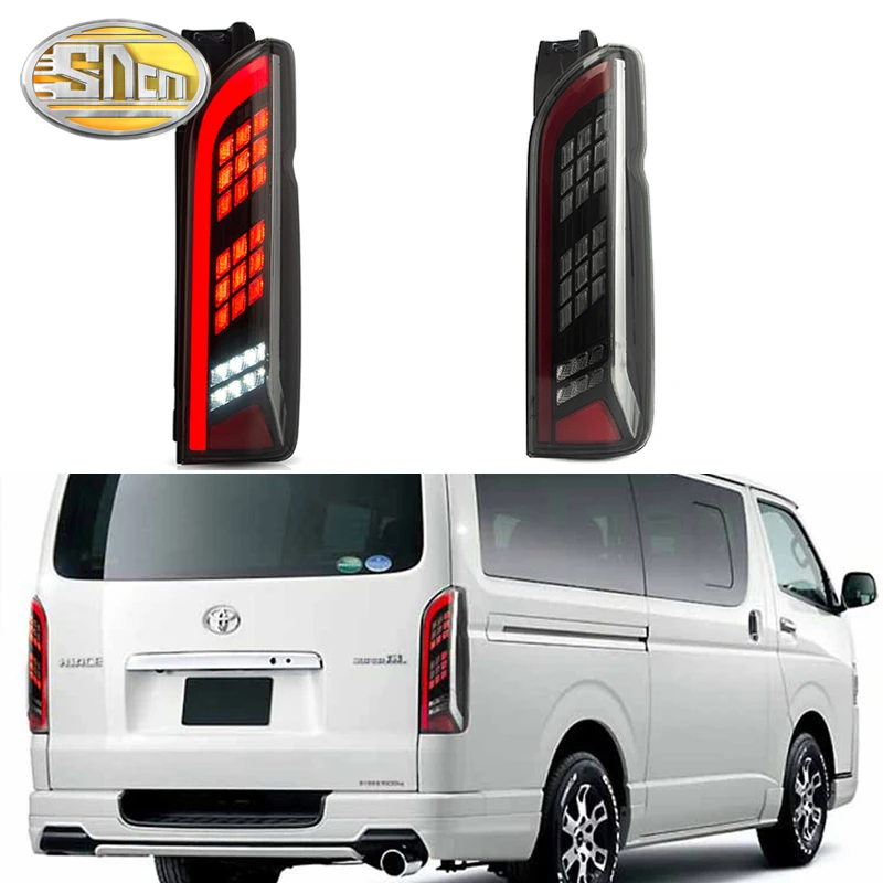 

LED Tail Light for Assembly for TOYOTA HIACE 2005 - 2018 LED Tail Light Reverse Light Sequential Turning Signal Light Rear Fog