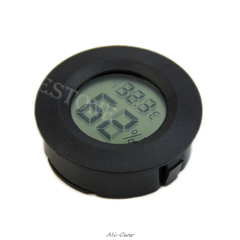 

Mini Black LCD Digital Thermometer Hygrometer Fridge Freezer tester Temperature Humidity Meter detector