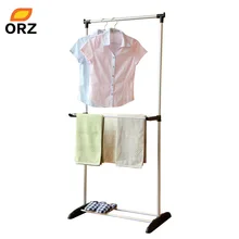 ORZ Foldable Clothes Hanger Metal Duty font b Storage b font font b Rack b font