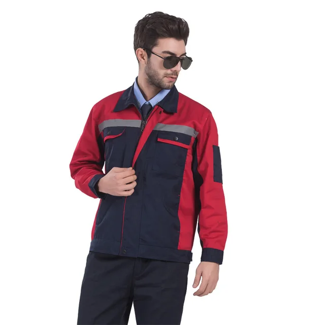 Workwear Set with Reflective Stripes