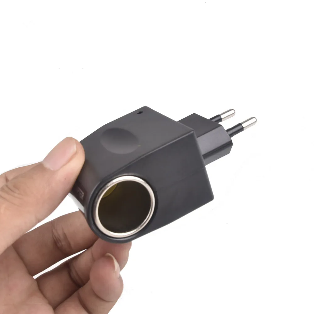 

12V DC 110V-220V Cigarette Lighter Car Charger US/EU Plug Head Conversion Car Charger Cigarette Lighter Car GPS Converter