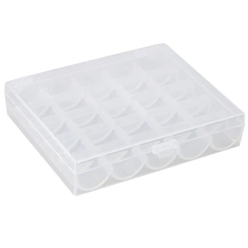 New Creative Cute  25 Bobbins Spool Storage Case Box Container Storage Wear-resistant Durable HOT Easy To Use box C0307#0       02