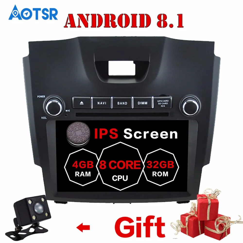 Cheap Android 8.1 Car GPS Navigation Car DVD player For Chevrolet S10 ISUZU D-MAX head unit radio tape recorder multimedia player IPS 0