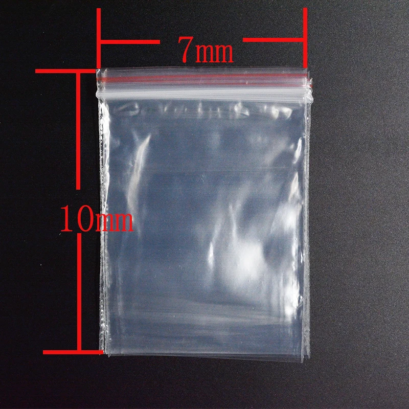 

FLTMRH Transparent Sachet Zip Self Sealing Z Zipper Lock Plastic Bags Clear Ziplock Bags Jewelry Packaging Thickness