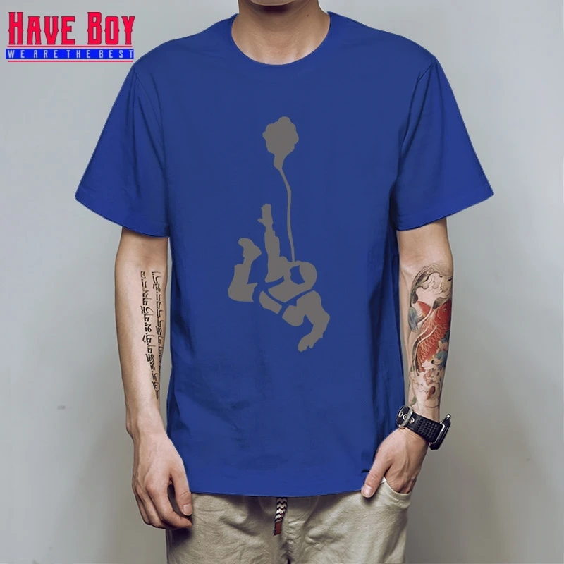 Новая футболка Мужская модная футболка Skydive Новинка топы с круглым вырезом персонализированные рубашки дешевые hb18 - Цвет: blue gray
