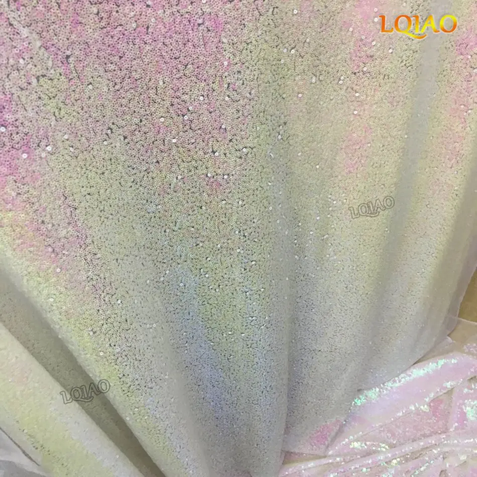 changed white sequin fabric-007