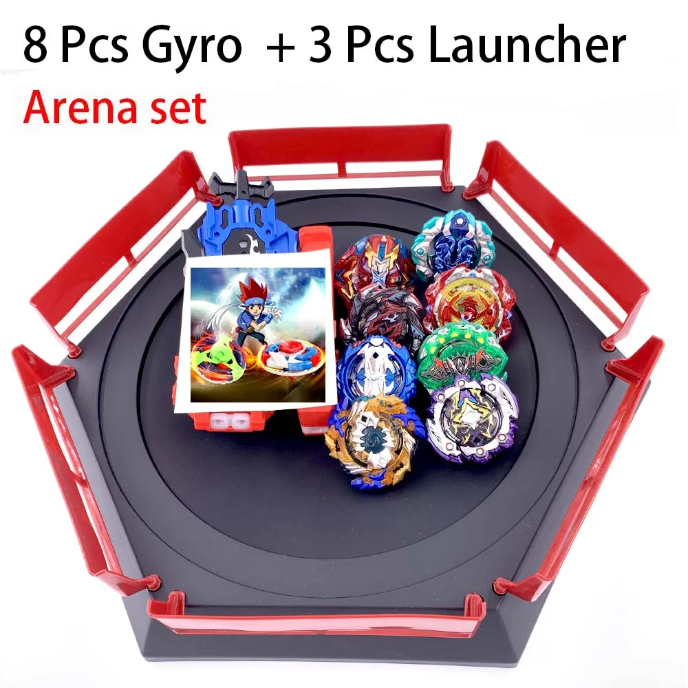 Горячий 41 набор Beyblade Arena волчок металлический бой Bey blade металлический Bayblade стадион детские подарки классическая игрушка для детей - Цвет: 6-ZDP-PT-11PCS