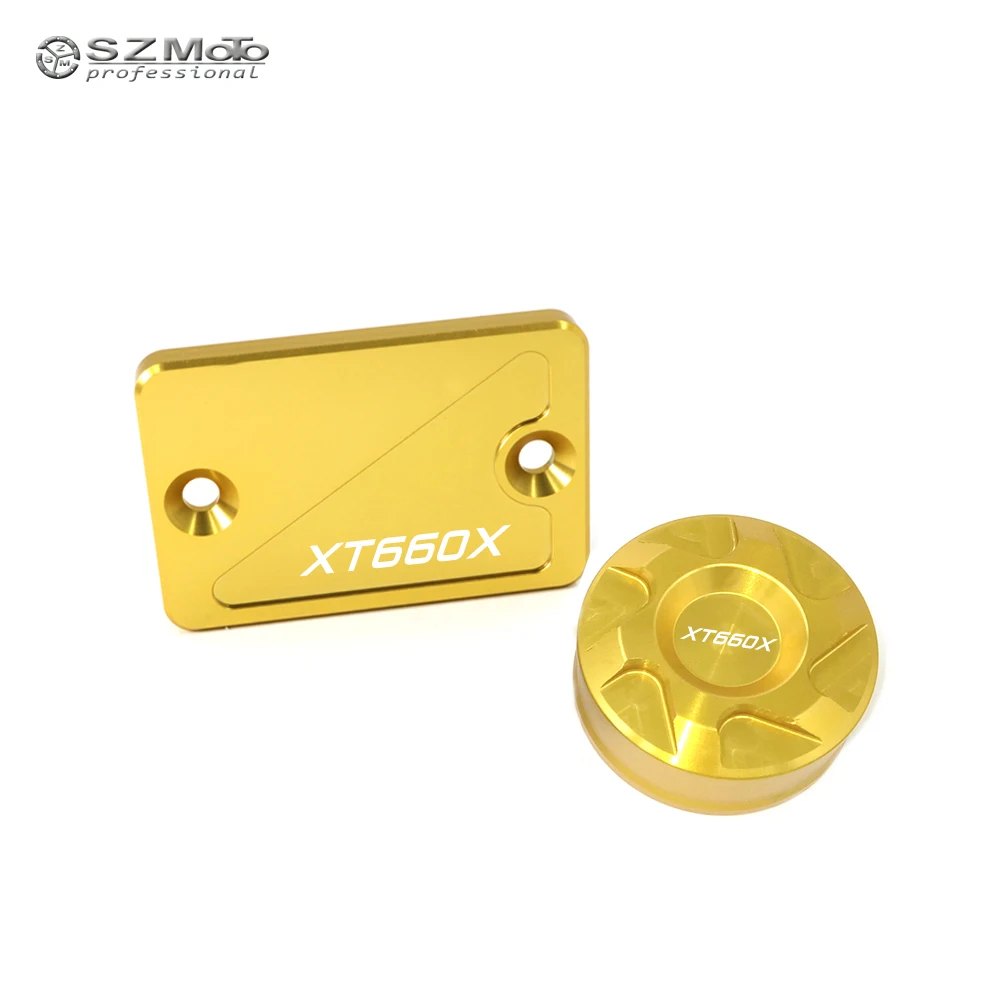 Anteriore Posteriore Brake Fluid Reservoir Copertura Della Protezione Per Yamaha Xt 660X Xt660X 2004-2014 Accessori Moto Cnc
