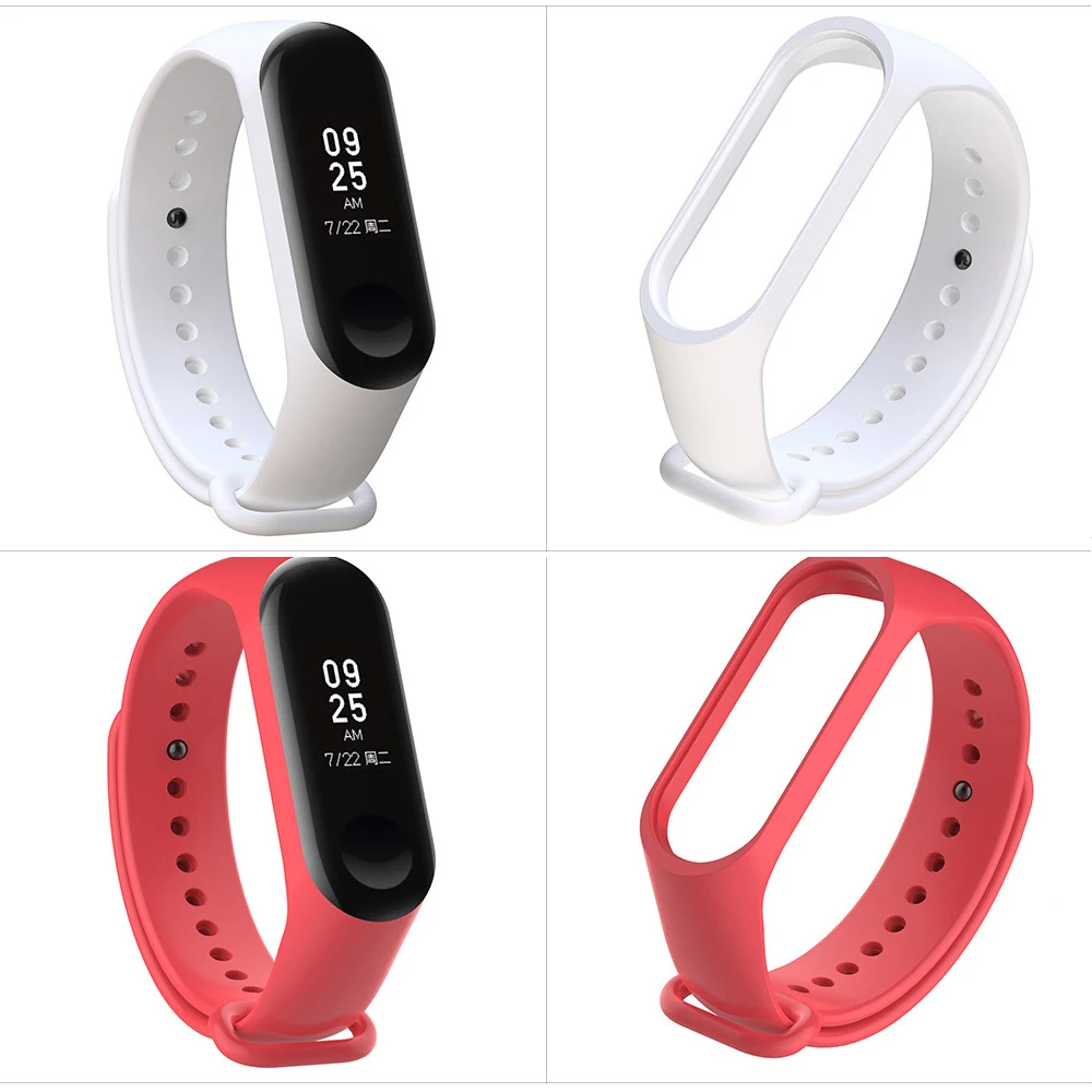 Sport Mi Band 3 4 Strap Wrist Strap for Xiaomi Mi Band 3 Sport Silicone Bracelet for Xiaomi Mi Band 3 Band3 Smart Watch Bracelet