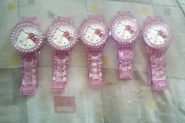 Прозрачный для присмотра за детьми, дети Стразы Часы Пластик ремешком для девушек-студенток; часы детские часы Relogio Infantil