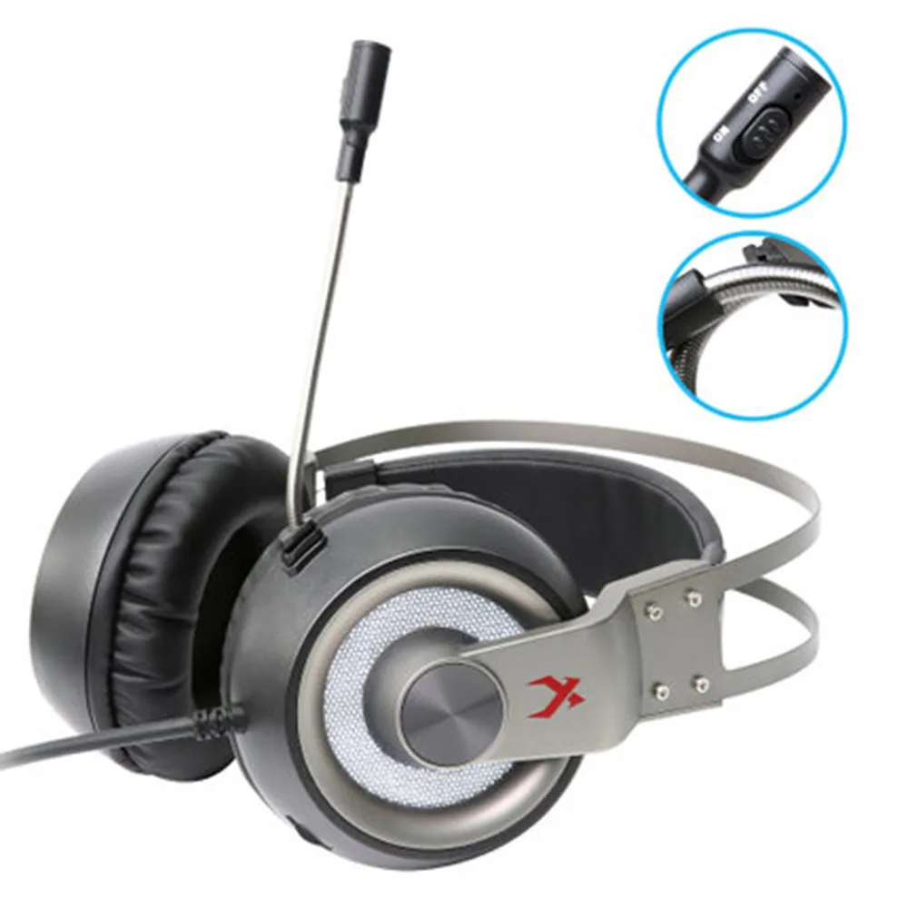 

XIBERIA K1 With earphone Original With Microphone For PC/ PS4/Laptop Game Cool internet cafe Music earphone