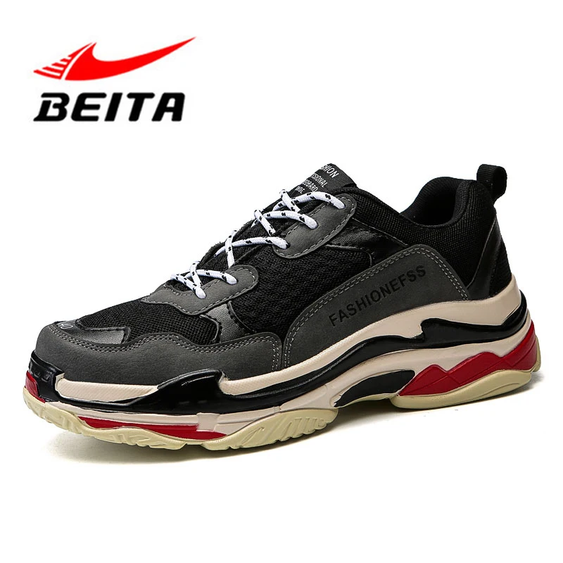 Beita спортивные кроссовки из сетчатого материала дышащие уличные кроссовки на подушке спортивные мужские кроссовки ретро новые кроссовки