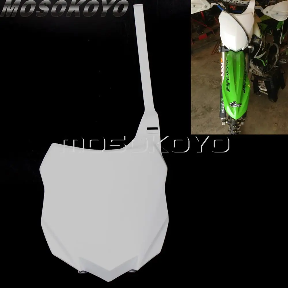 

Motocross MX Enduro Racing Front Number Plate for Kawasaki KX250F KX450F KXF 250 450 2013-2016 PP Plastic Number Plate