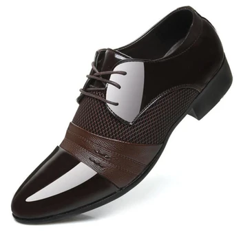 

Explosion Models Men's Leather Shoes 45 Large Size 46 Business Dress Shoes 47 Large Men's Shoes Size48 Wear-resistant Breathable