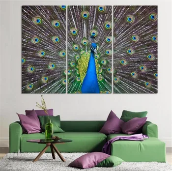 

2017 New Special Offer Spray Painting Oil Luxury Art Deco Painting Canvas Picture Peacock Home Decoration Bedroom Unframed