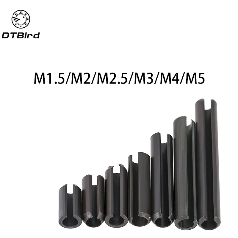 100 шт. M1.5/M2/M2.5/M3/M4/M5 5 мм 50 GB879 пружинный штифт эластичный цилиндрический полый