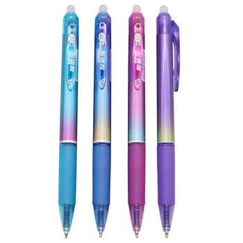 4 Pcs Erasable Ballpoint Pen Press The Magic Erasable Pen 0.5mm Bullet Tip Student Office Writing Gift Pen School Stationery