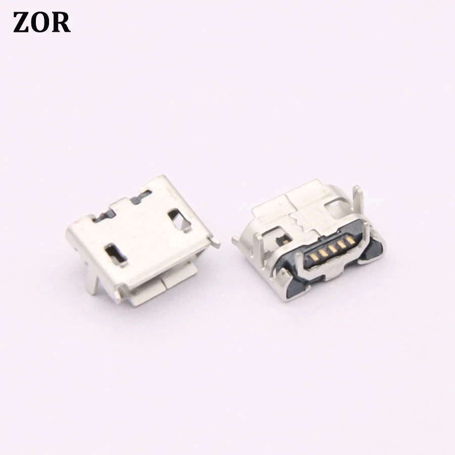 

100pcs/lot Micro mini USB jack socket connector dock plug Charging Port Charger Sync For HTC Desire 510 For BLU Neo JR S370