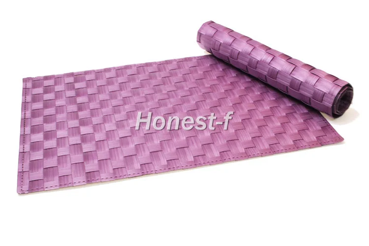 

Purple Color Heat-resistant Placemat,Cross-weave PP Table Mats for Dining,Kitchen