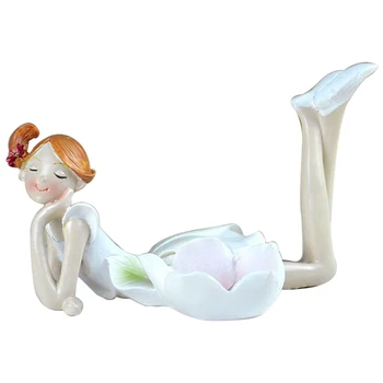 

European Home Decoration Wedding Household Items Beautiful Angel Resin Craft Home Decoration Bedroom Living Room Candlestick