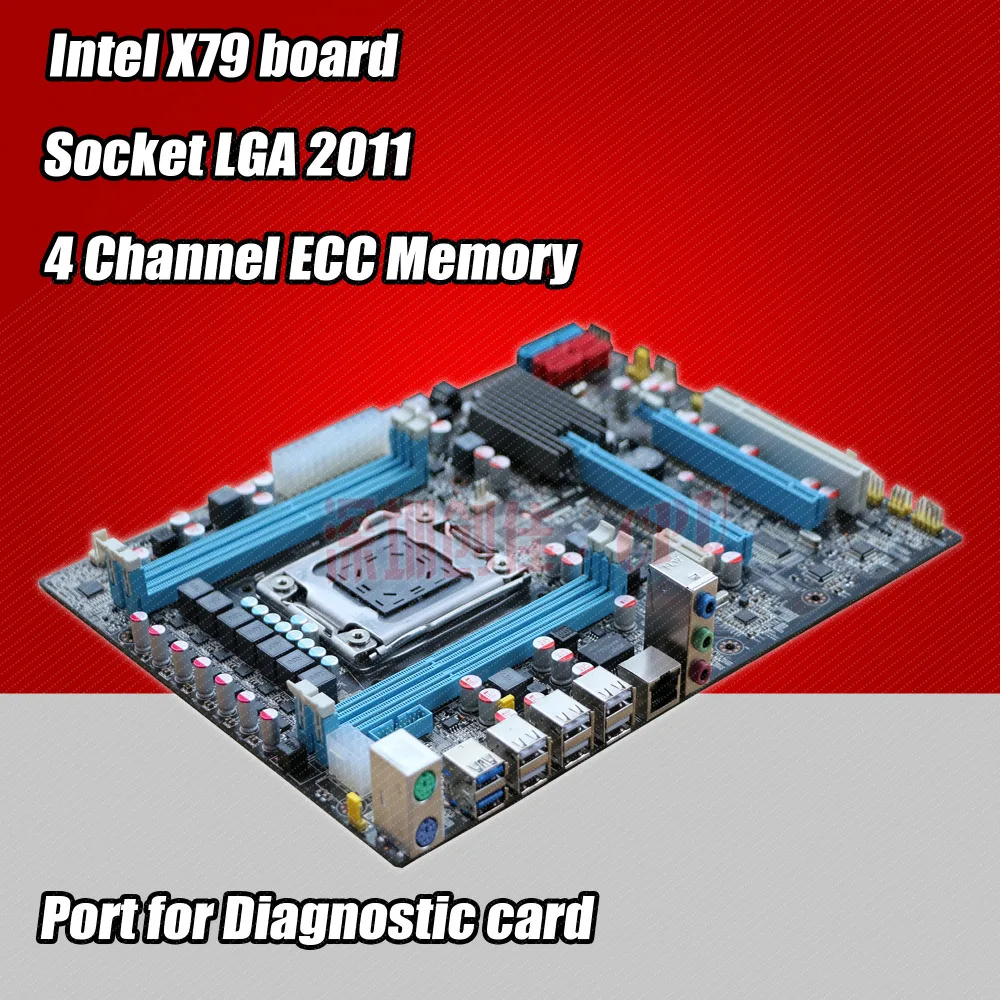 

For Intel planform desktop motherboard new X79 board LGA 2011 support REG ECC server memory All solid boards x 79