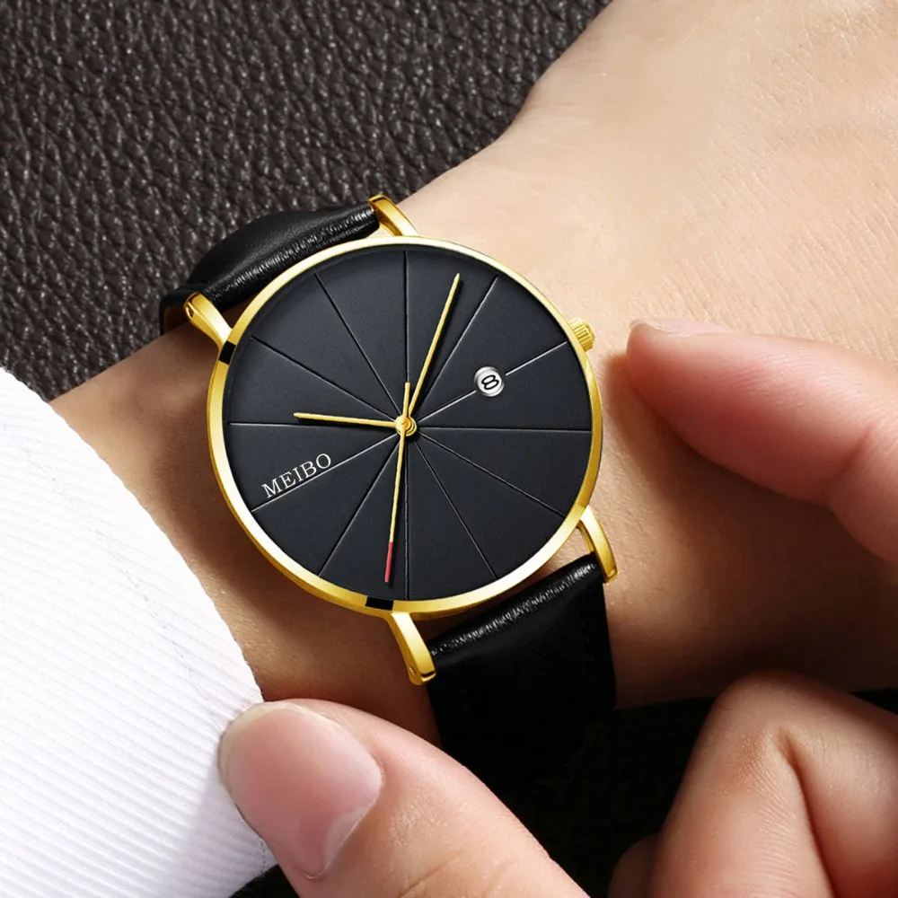 Relogio Masculino Watches Men Luxury Brand Ultra-thin Complete Calendar Leather Watch Men's Watch erkek kol saati reloj hombre Relogio Masculino Watches Men Luxury Brand Ultra-thin Complete Calendar Leather Watch Men's Watch erkek kol saati reloj hombre