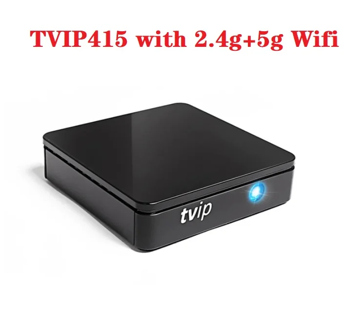 ТВ IP 415 410 Linux Smart tv Box четырехъядерный 2,4G 5G двухдиапазонный WiFi Поддержка Stalker M3U IP tv box для взрослых H.265 1080P HD телеприставка - Цвет: TVIP415