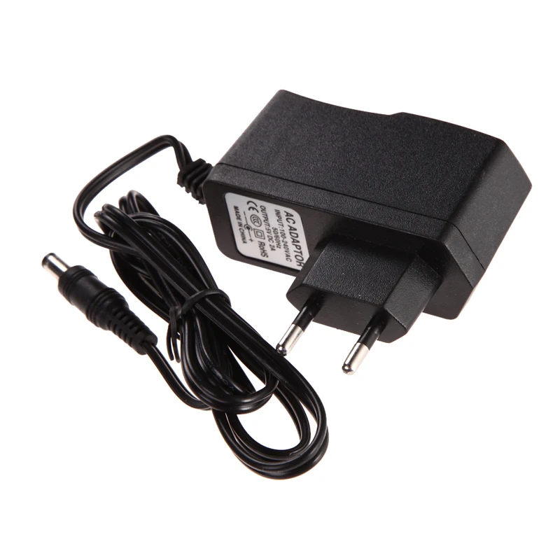 

EU Plug Adapter Charger AC 100-240V Power Supply Converter Suitable for DC 5.5mm *2.5MM 5V 2A 2000mA chargers