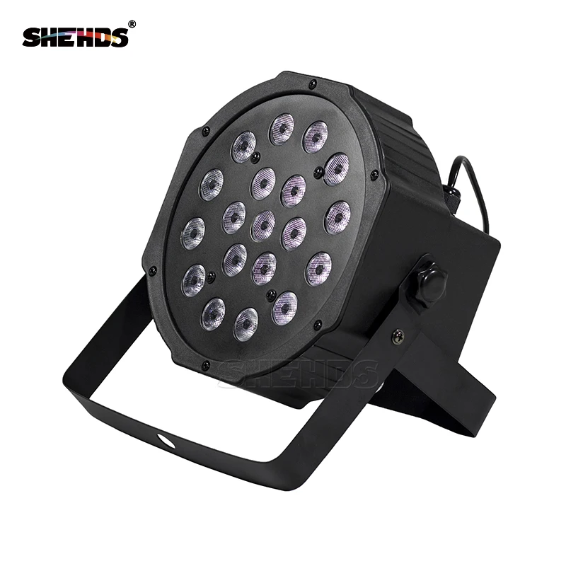 Светодио дный плоским Пар SlimPar DMX512 свет 19x3 Вт RGB 7R, 6 г, 6B 7 Каналы высокое Мощность свет с профессиональным для вечерние КТВ диско DJ