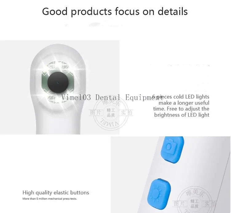 WiFi Беспроводная стоматологическая камера HD интраоральный эндоскоп светодиодный светильник мониторинг осмотр для стоматолога оральный 5,0 Мега пикс стоматологический produ