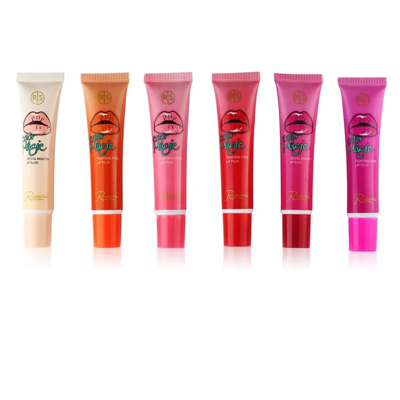 6pcs/lot Brand Lips Makeup Peel Off Matte Lipgloss Waterproof Tint Lip
