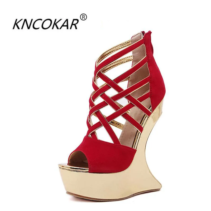 

POE and 16cm super high heels in the spring and summer new stage runway shoes hate sky-high sandals