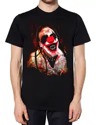 Причудливый Клоун футболка костюм на Хэллоуин страшный Монстр цирк крови