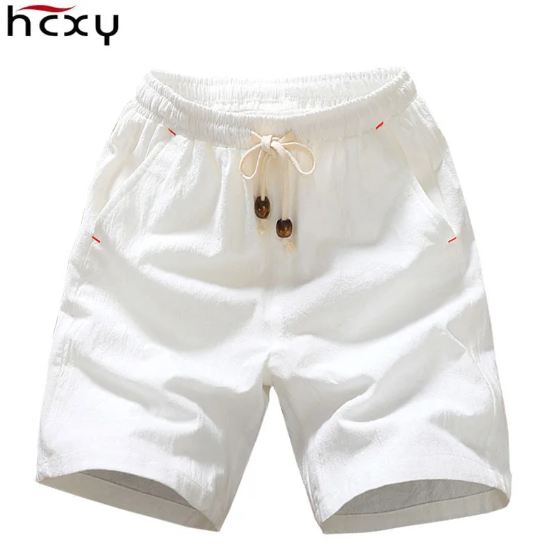 2018 Summer New 100 Cotton Shorts Loose Men's Casual Shorts Drawstring