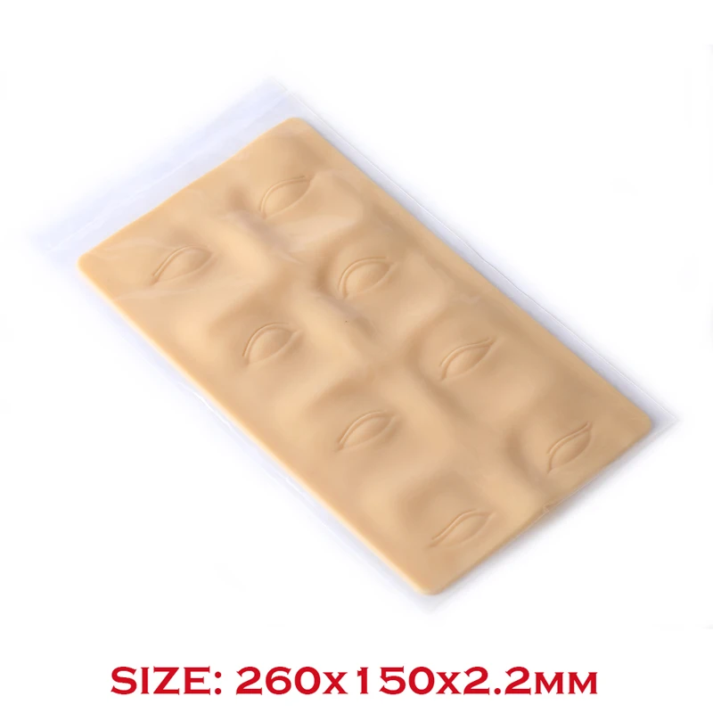 3D Eye Tattoo Practice Skin Blank For Needle Permanent Eyebrow Machine Sheet Silicone Makeup Free | Красота и здоровье