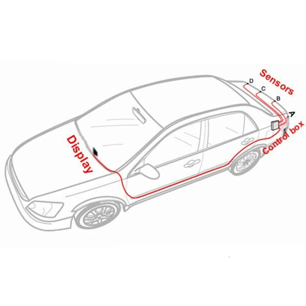 Автомобильный авто парктроник светодиодный датчик парковки с 4 датчиками s обратный резервный Радар для парковки монитор детектор системы подсветка дисплей