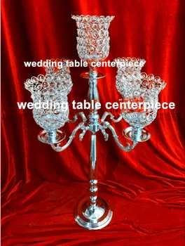 

Gold or Silver Wedding flower vase Table Centerpiece event decor