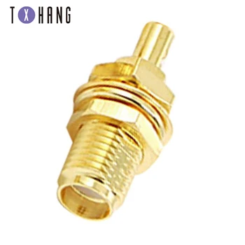 

5PCS SMA Female Jack Or RP-SMA female (Male Pin) Plug Center Nut Bulkhead Crimp RG174 RG316 LMR100 RF Connector