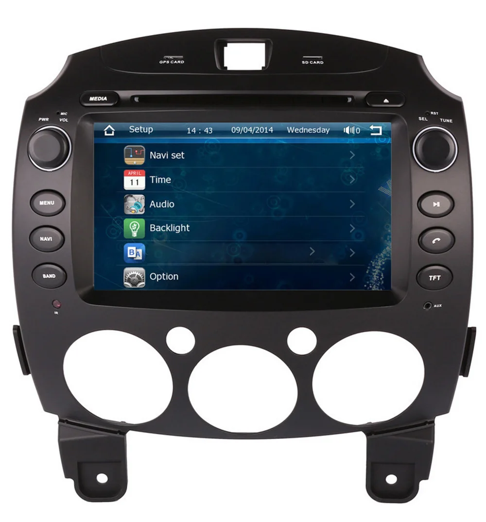 8 &quotАвтомобильный dvd плеер с GPS (опционально) аудио Радио стерео AUX BT/TV головное