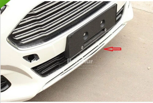Хромированный передний бампер для губ Накладка 2013 2014 2015 ford fusion|trim cover|front bumper trimfor