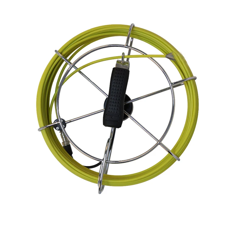 50m Fiberglass Cable With Camera Connector For 23mm Pipe Snake Camera