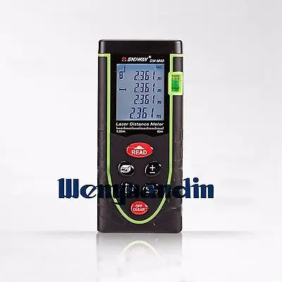 

Digital LCD Laser Point Distance Meter Range Measure Rangefinder With Level Bubble 40M 131ft Range Measurer