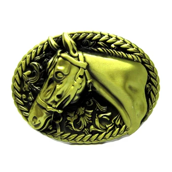 

Horse Head Cowboy Rodeo Western Belt Buckle Bronze Finsh