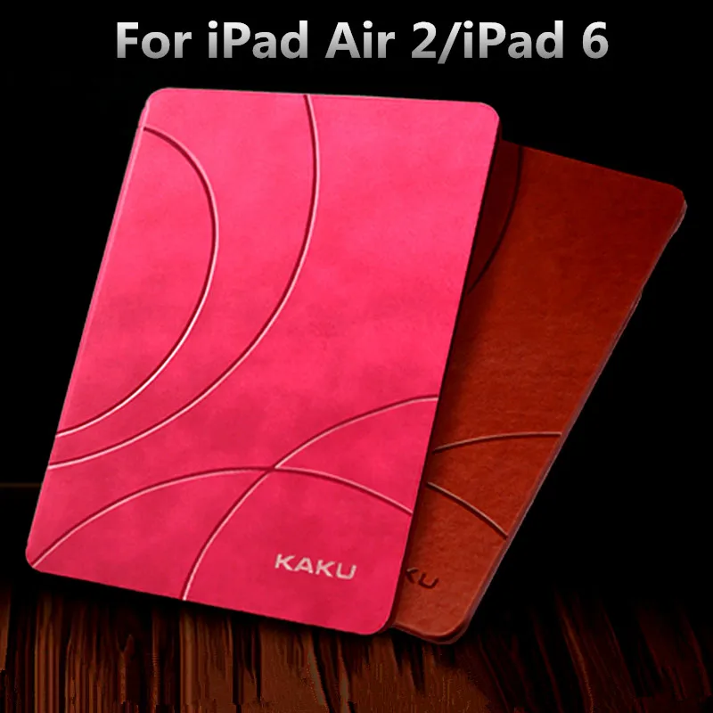 יוקרה חכם case עבור ipad air 2/ipad 6 להעיף עסקי עור ספר כיסוי slim הדק tablet stand case 9.7 