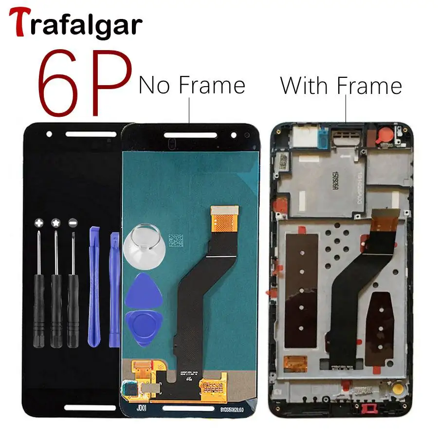 

For Huawei Google NEXUS 6P LCD Display Touch Screen Digitizer Panel Assembly For Google nexus 6P LCD With Frame Replacement