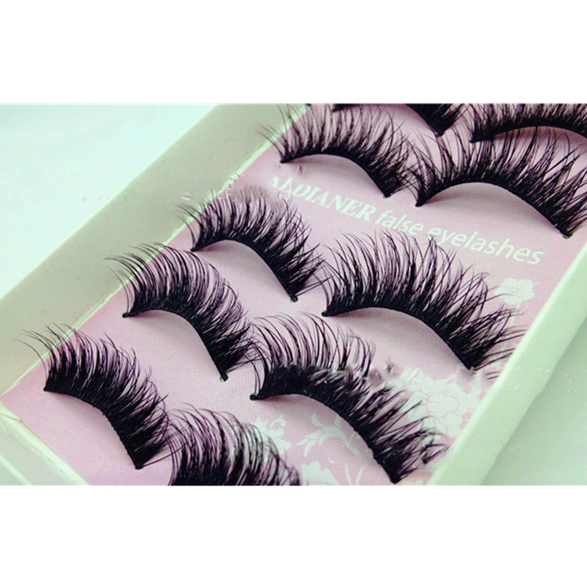 

5 Pairs New Handmade Thick False Eyelash Extension Women Soft Fashion Natural Long Cross Maquiagem Fake Eye Lashes