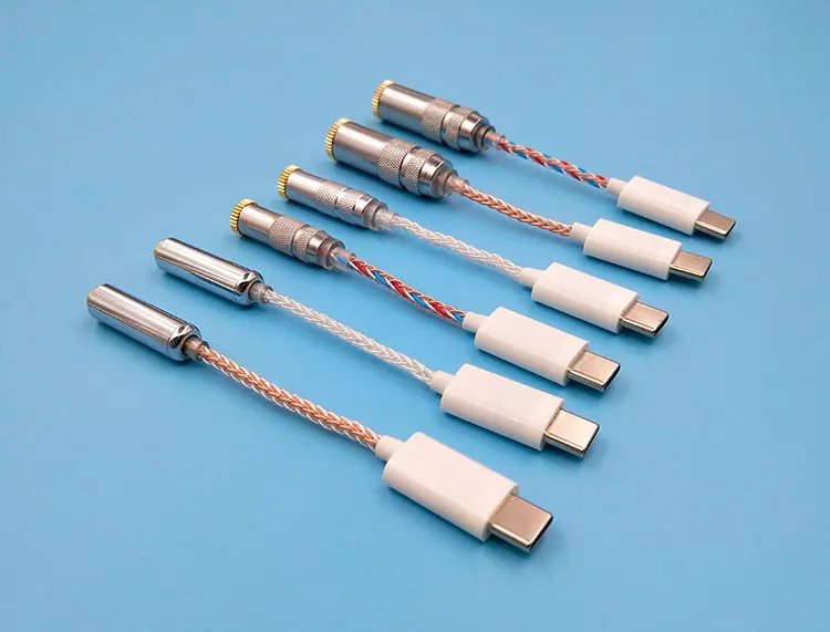 Type c interface to 3 5 4 4 2 5mm female headphone plug conversion cable balance headset upgrade line