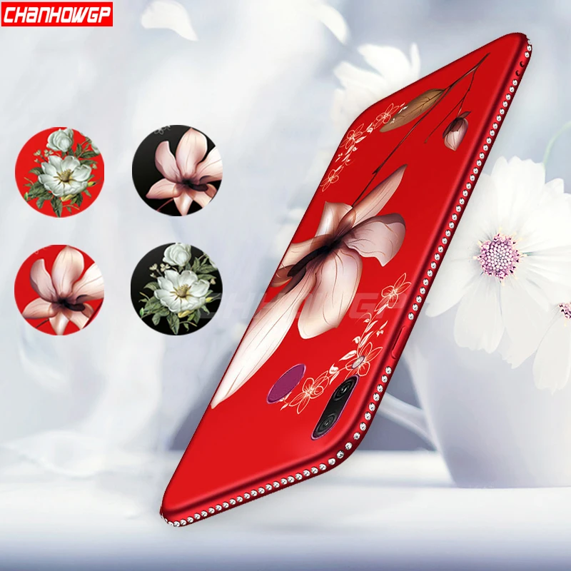 3D Цветочный Винтажный чехол для Huawei P30 Pro P Smart Plus Y6 Y7 Y9 2019 Y5 2018 чехлы Honor 8A 8C 8X 10 Mate 20